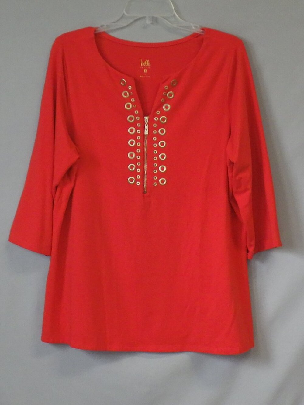 Belle by Kim Gravel Orange Tunic Top